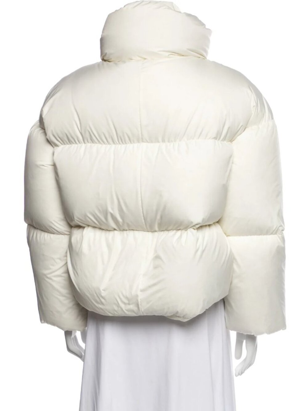 Khaite Puffer Jacket Size Small in White Ivory - Picture 6 of 6